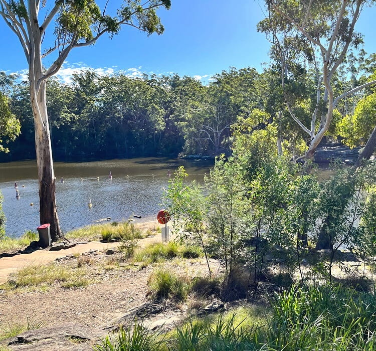 Swimming precinct in Lake Parramatta