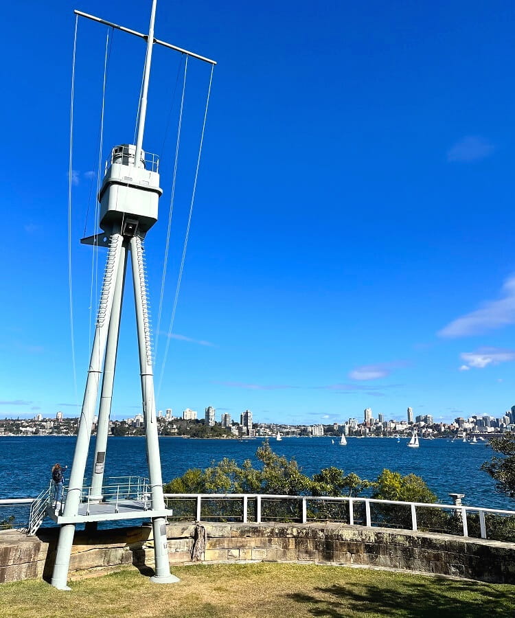 HMAS Sydney foremast at Bradleys Head