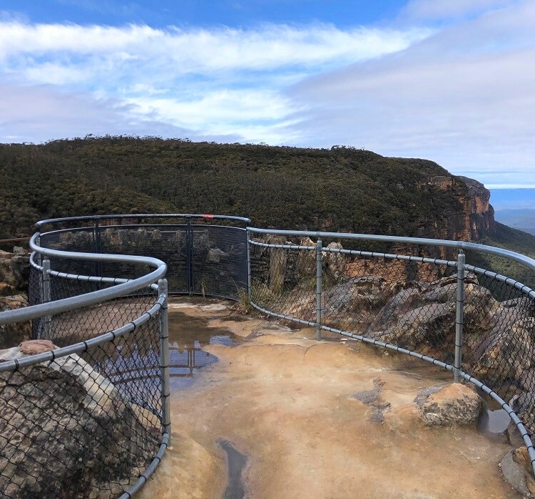 Viewing platform at the Princes Rock Lookout