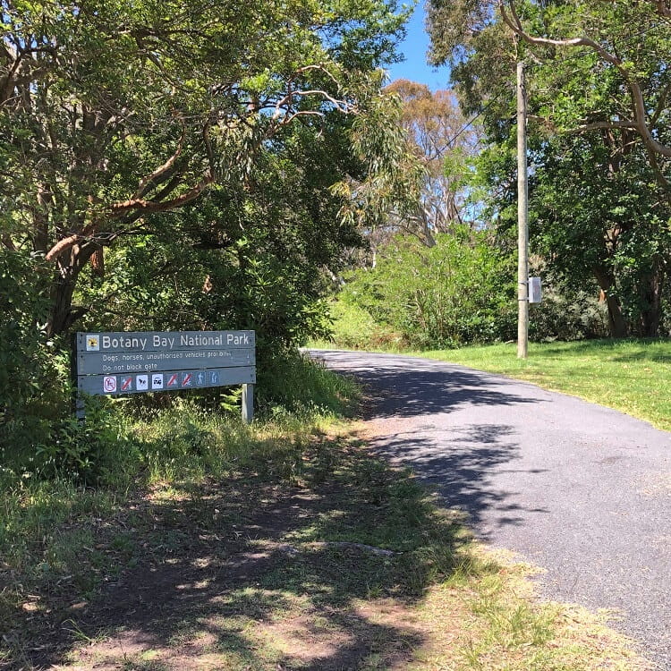 Access to Botany Bay National Park from Polo Street in Kurnell