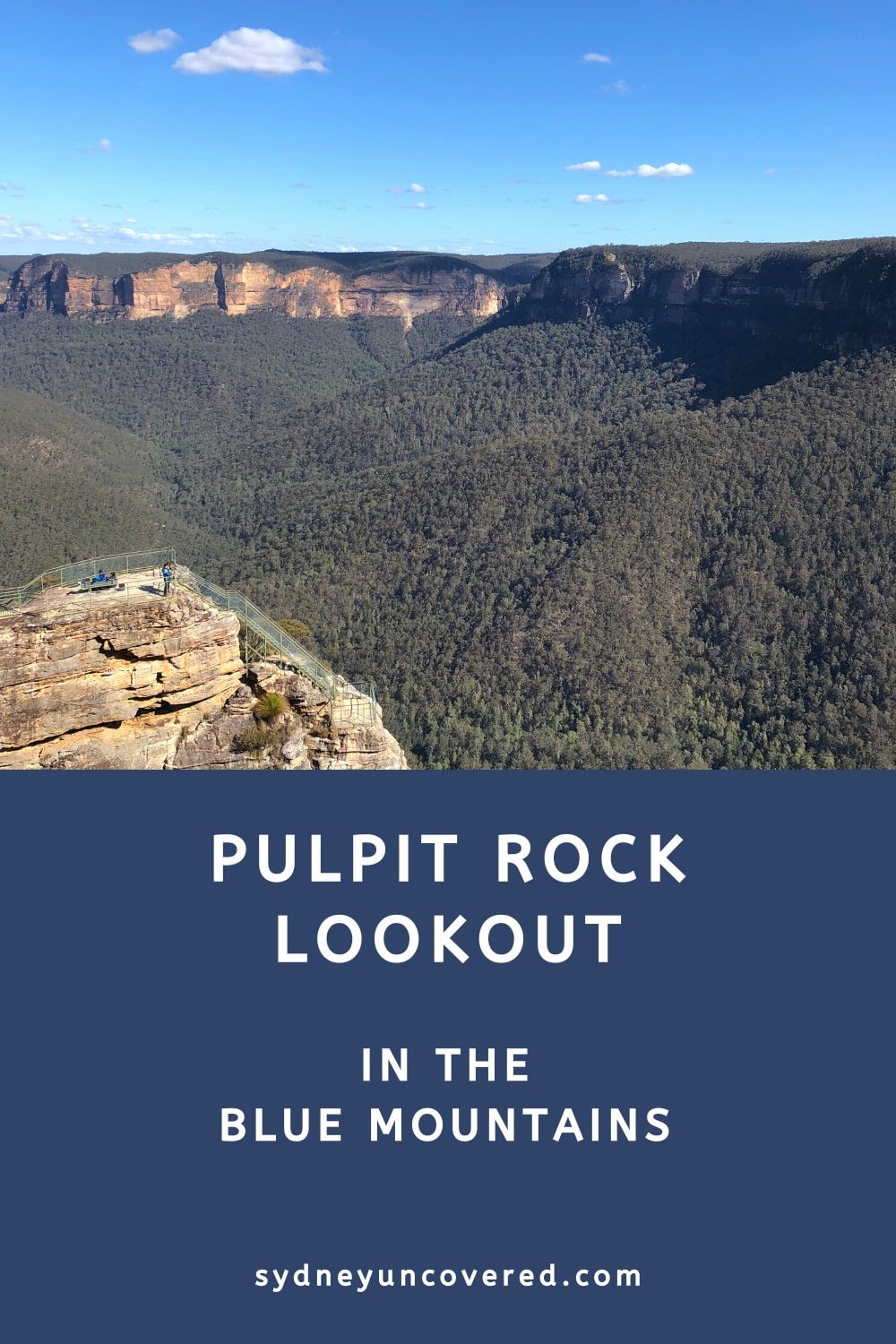 Pulpit Rock lookout in the Blue Mountains