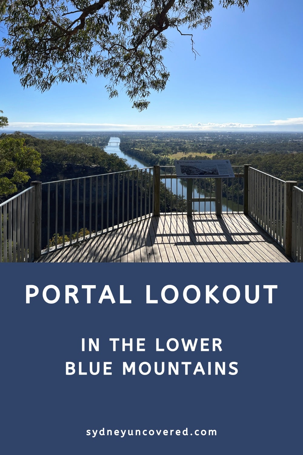 Portal Lookout in the Lower Blue Mountains