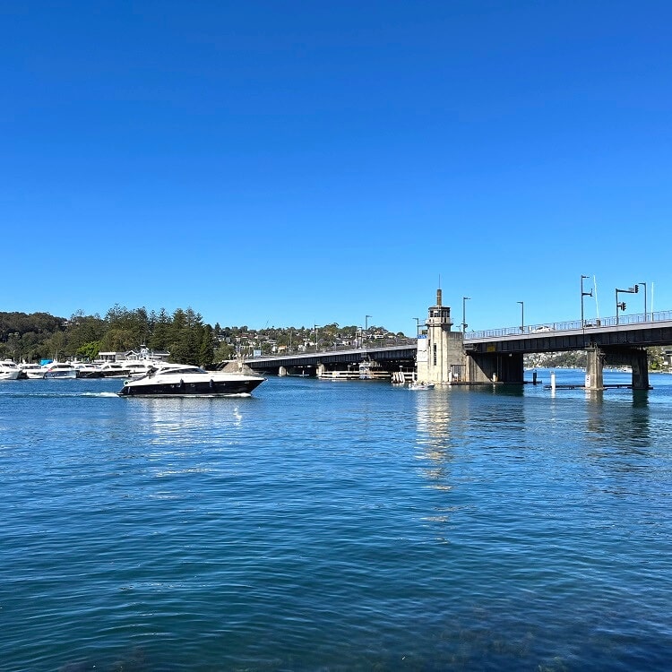 Spit Bridge in Middle Harbour