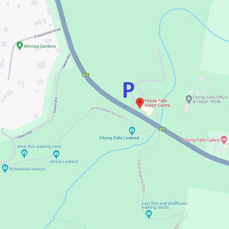 Map of Fitzroy Falls and Visitor Centre
