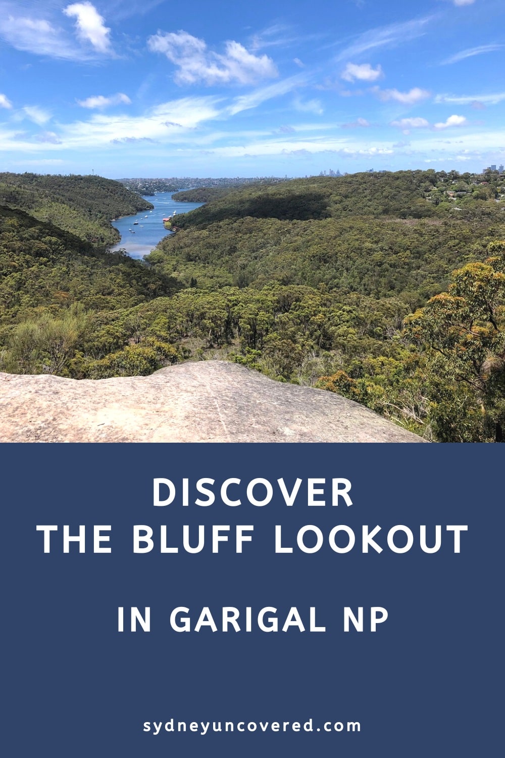 The Bluff Lookout in Garigal National Park