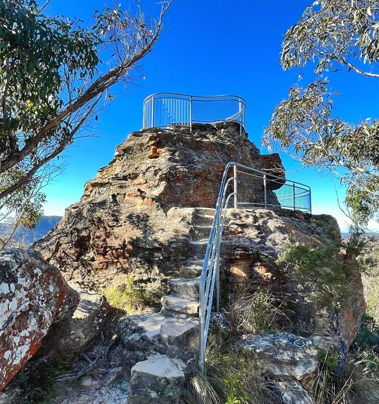 Elevated lookout platform at Anvil Rock