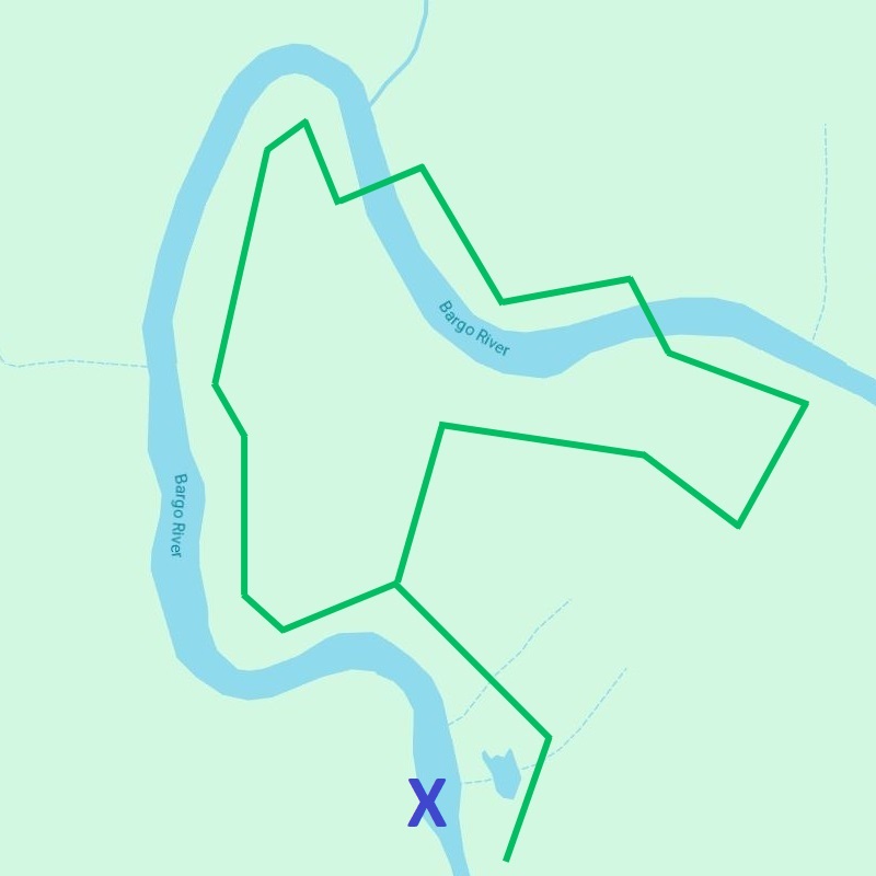 Map of the Tahmoor Gorge Circuit Walk