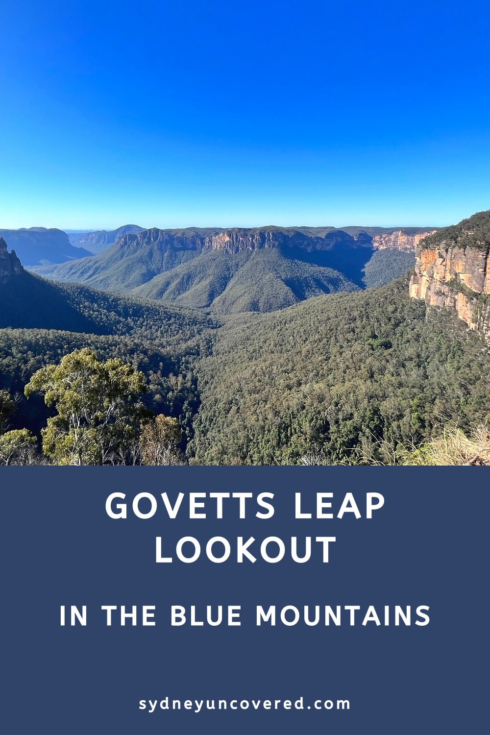 Govetts Leap Lookout in the Blue Mountains