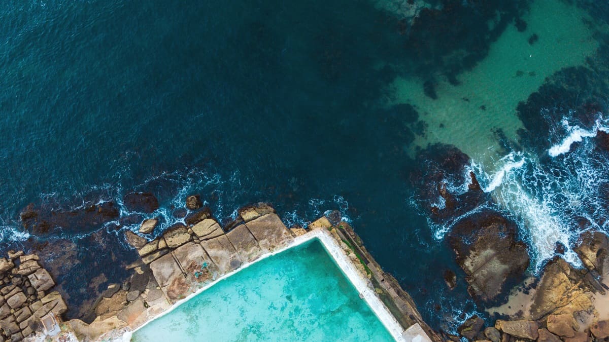 Ocean and rock Pools in Sydney
