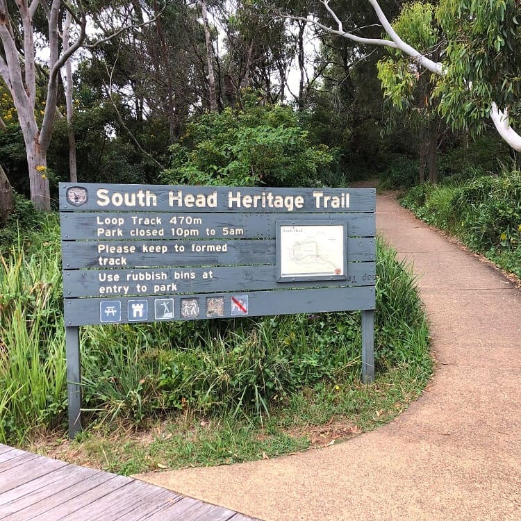 Start of the South Head Heritage Trail