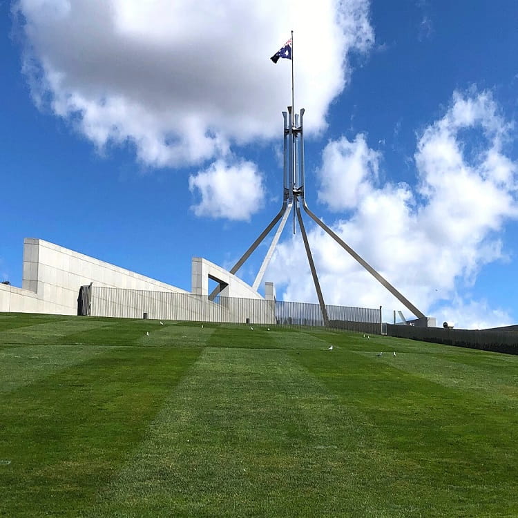 Parliament House in Canberra