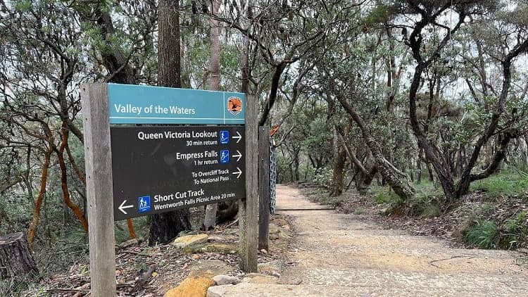 Valley of the Waters Track in Wentworth Falls