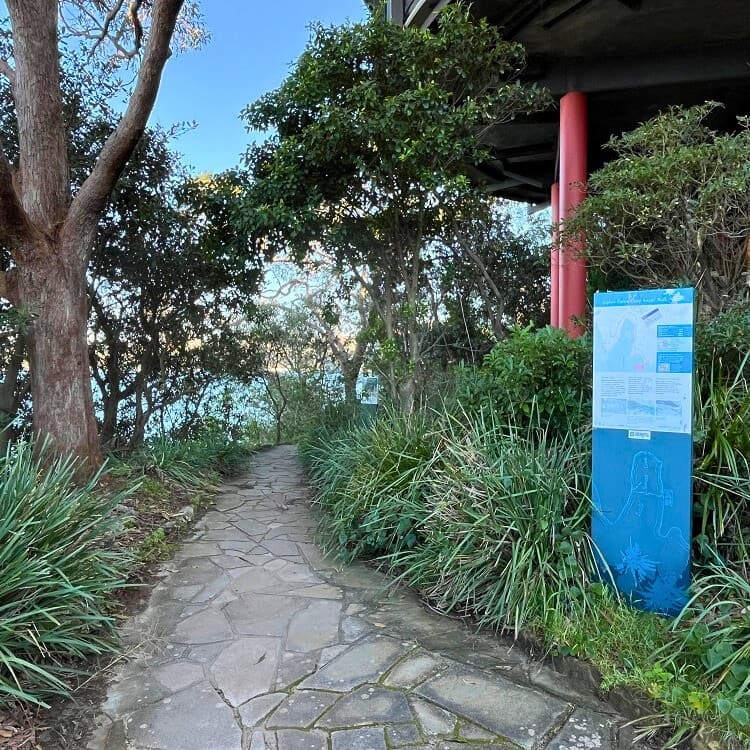 Start of the walk near Taronga Zoo wharf