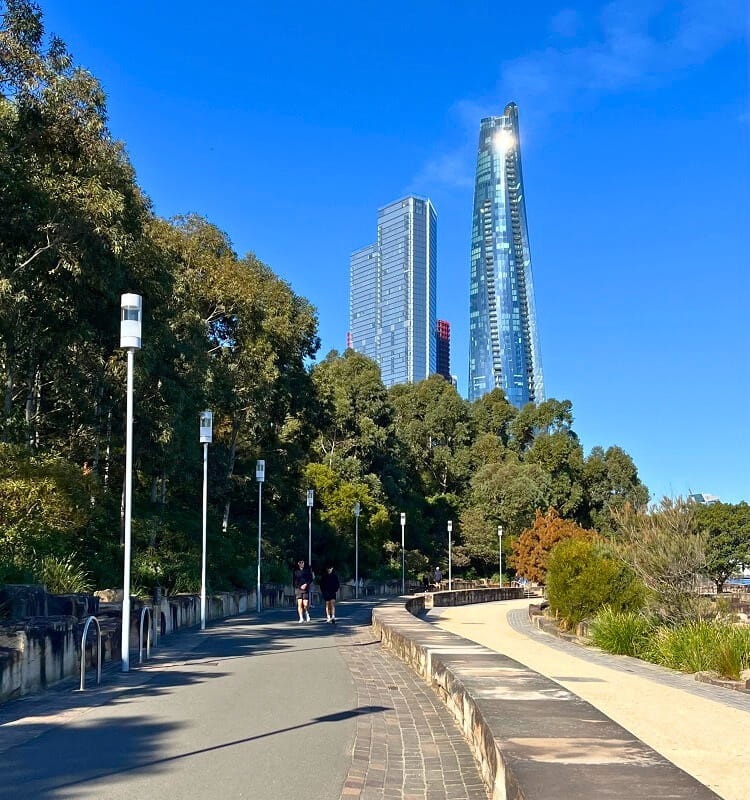 The Barangaroo Reserve foreshore