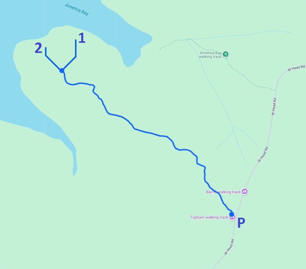 Map of Topham Track