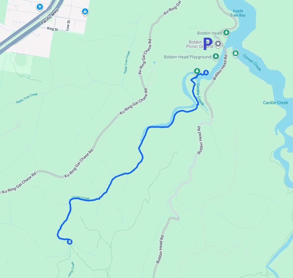 Map of Gibberagong Walking Track