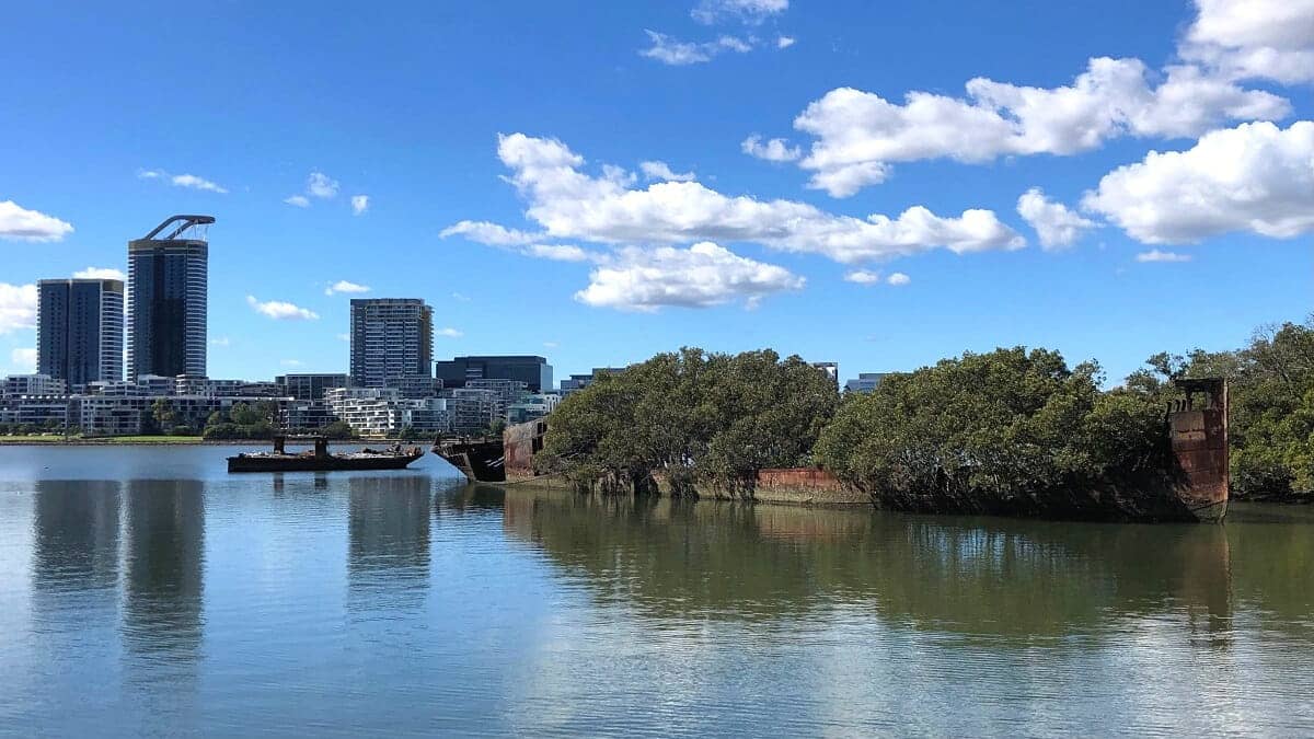 The shipwrecks of Homebush Bay