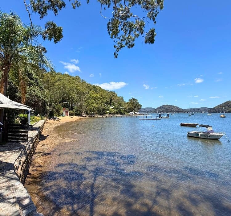 Cafe with water views