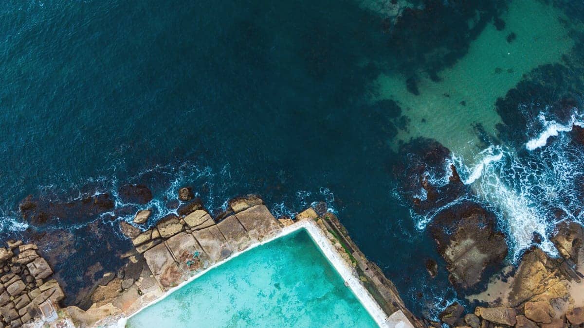 Ocean and rock pools in Sydney