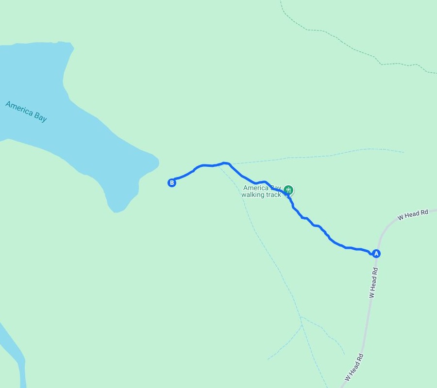Map of the America Bay Track