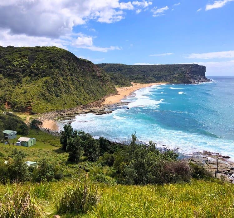 Garie Beach as seen from Thelma Head